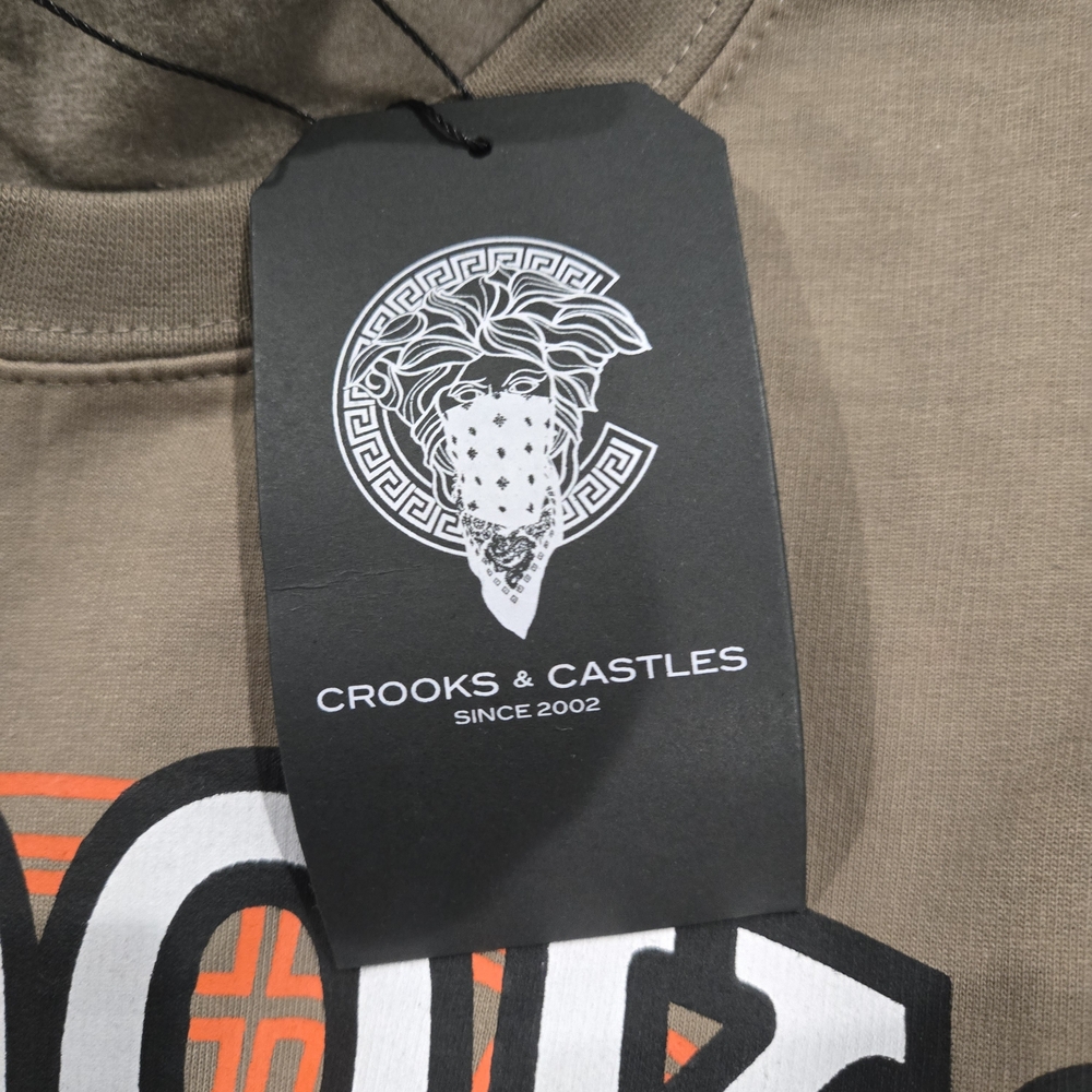 Crooks & Castles Brown Sweatshirt with Orange Accents - Picture 2 of 5